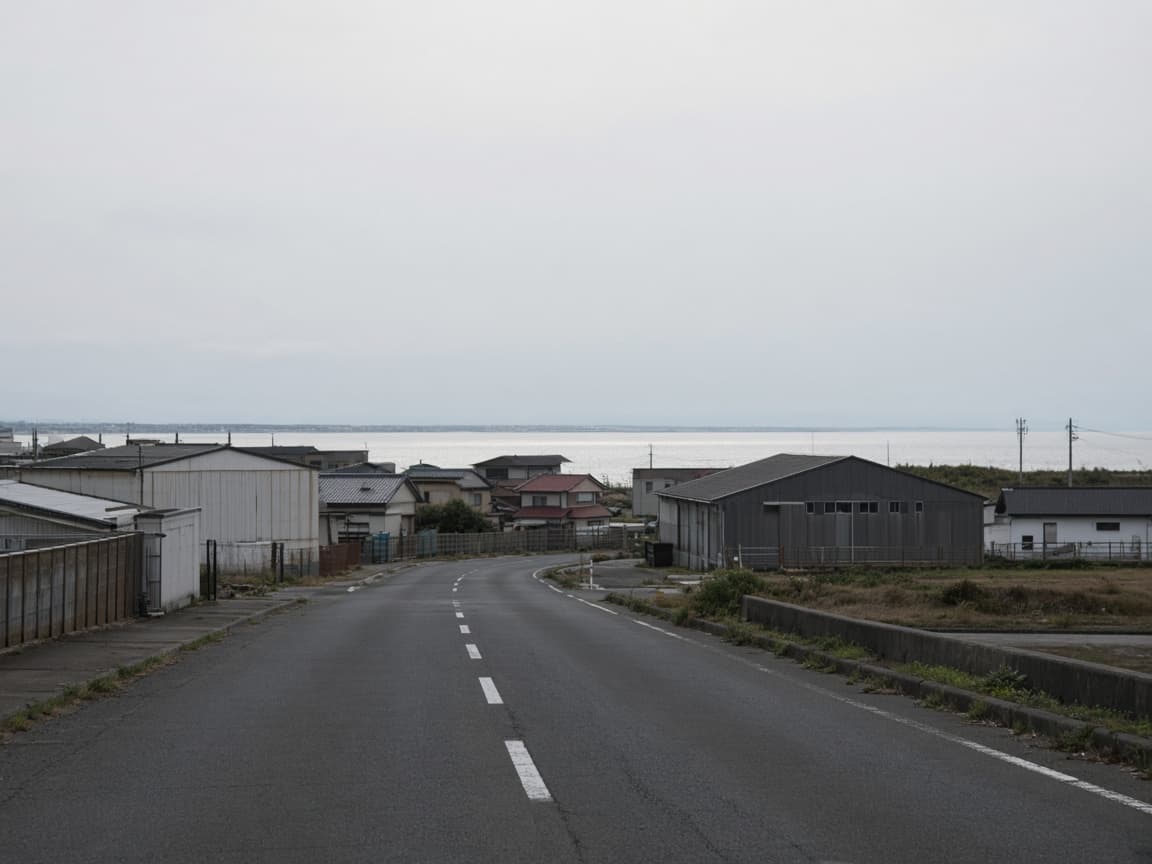 聖籠町の街並みを思わせる生成イメージ