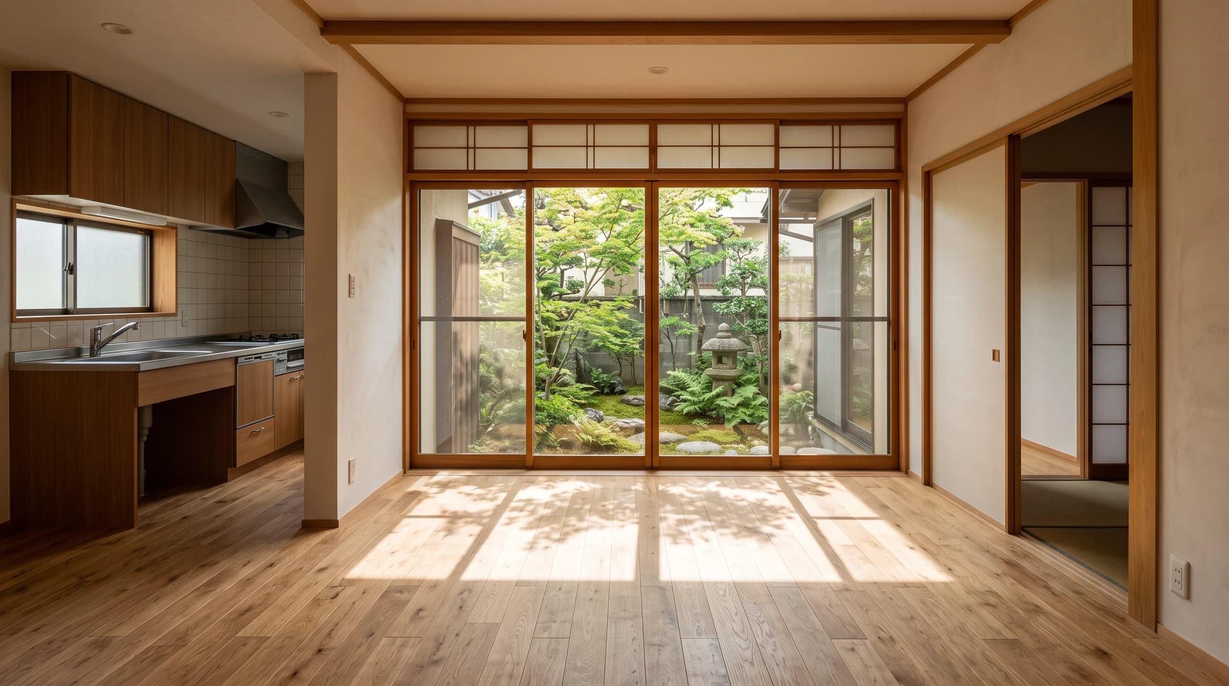 自然光が入る日本の住宅内観(生成イメージ)